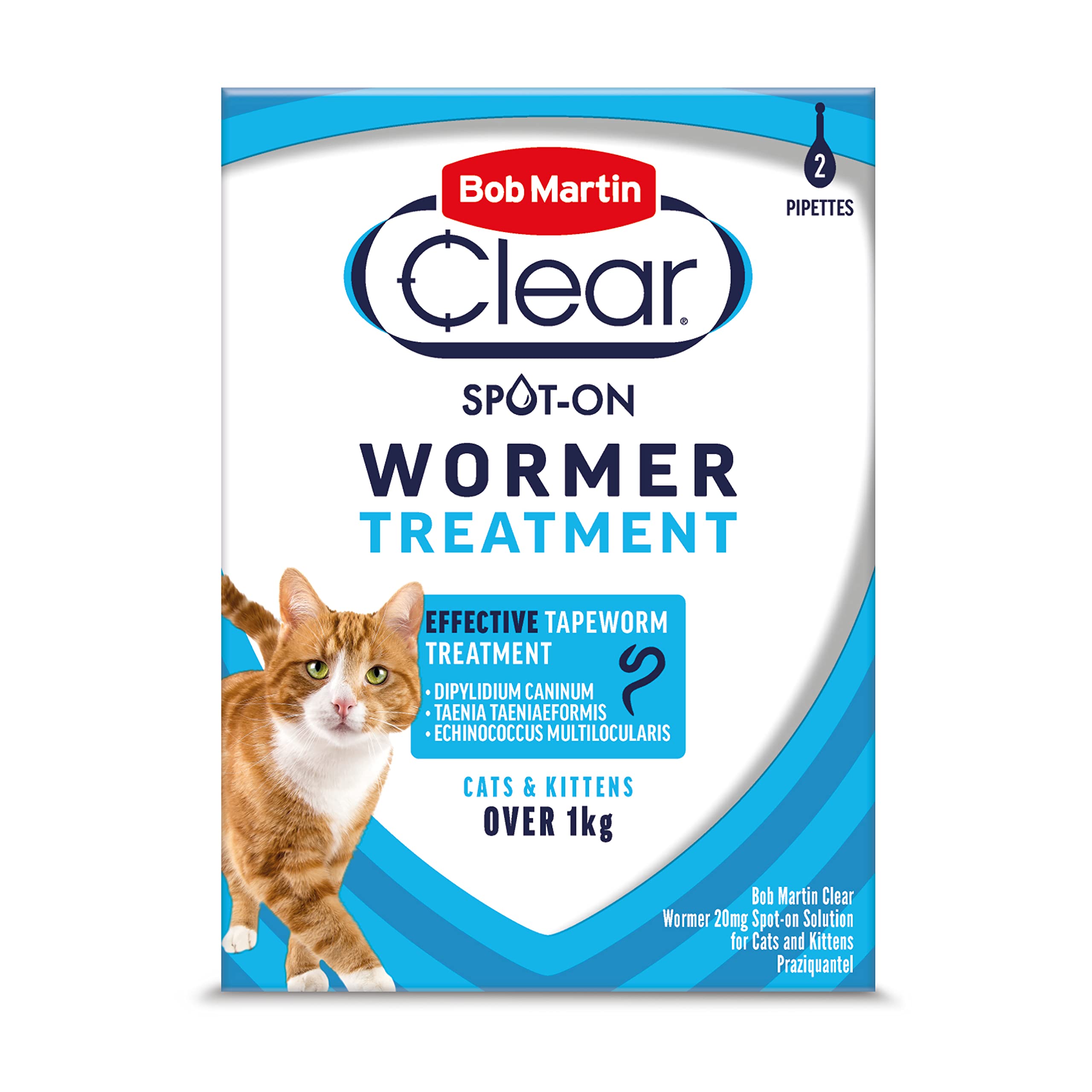 Buy Bob Martin Clear Spot On Wormer for Cats & Kittens 100
