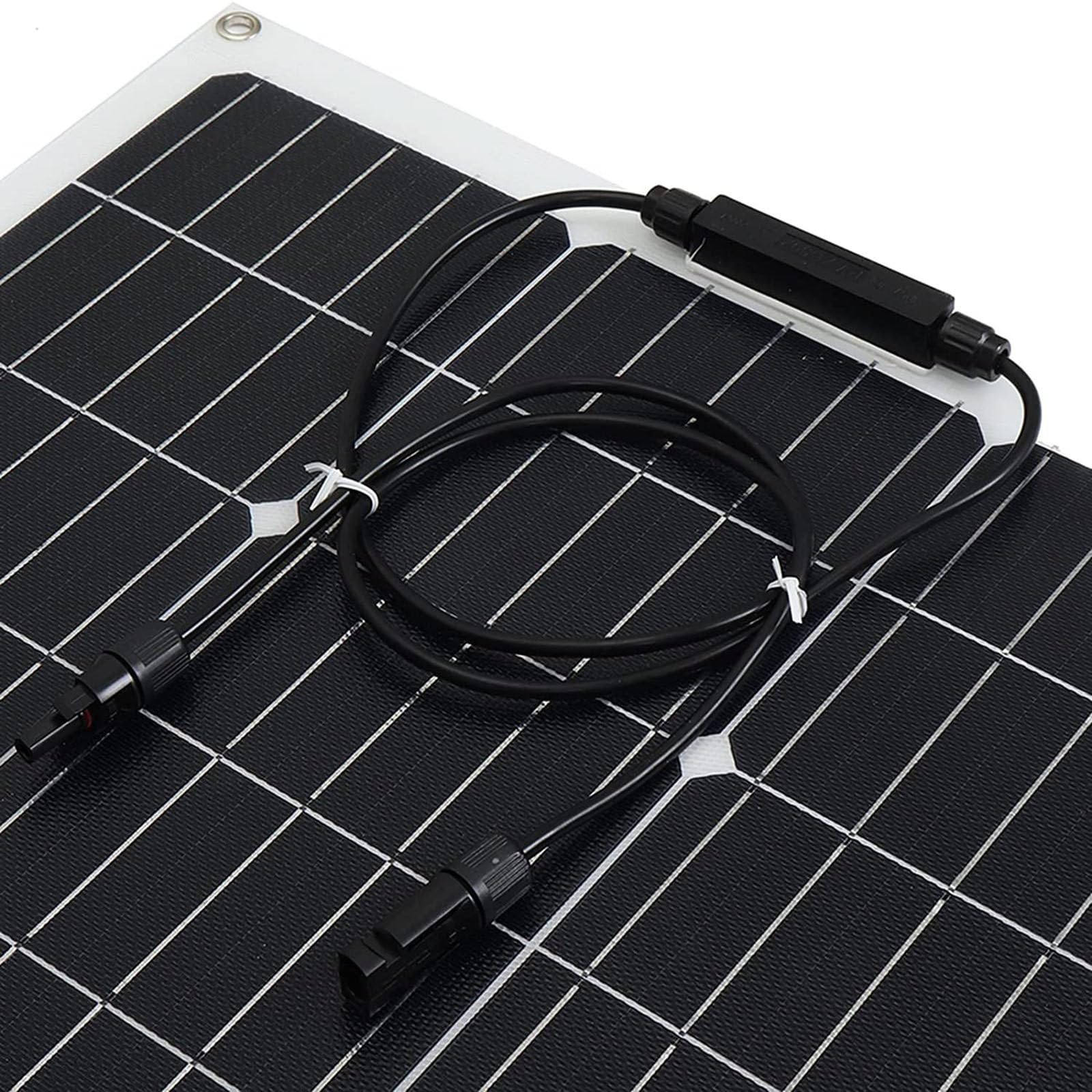 300 Watt 18 Volt Pannello Solare Monocristallino Estremamente Flessibile - Strato Etfe, Ultra Leggero, Ultra Sottile, per Camper, Roulotte, Camper, Barche, Tetti, Superfici Irregolari,Single