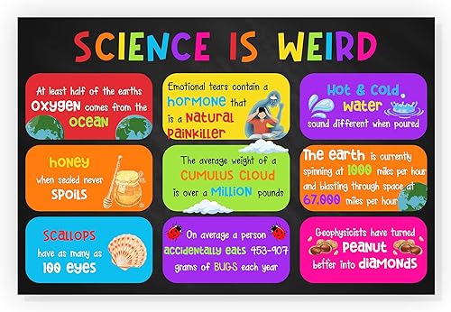 Miniatura 1 de Jinniee Science Is Weird Poster Science Classroom Decorations Science Posters Classroom Decor for Teachers Elementary Middle School Science Lab