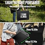 GARLLEN Folding Camping Table Max Capacity 66 lbs, 3-Height Adjustable Portable Camping Table with Storage Bag, Lightweight Aluminum Folding Picnic Table for Grill, Beach, Travel, 34.2" L x 15.7" W