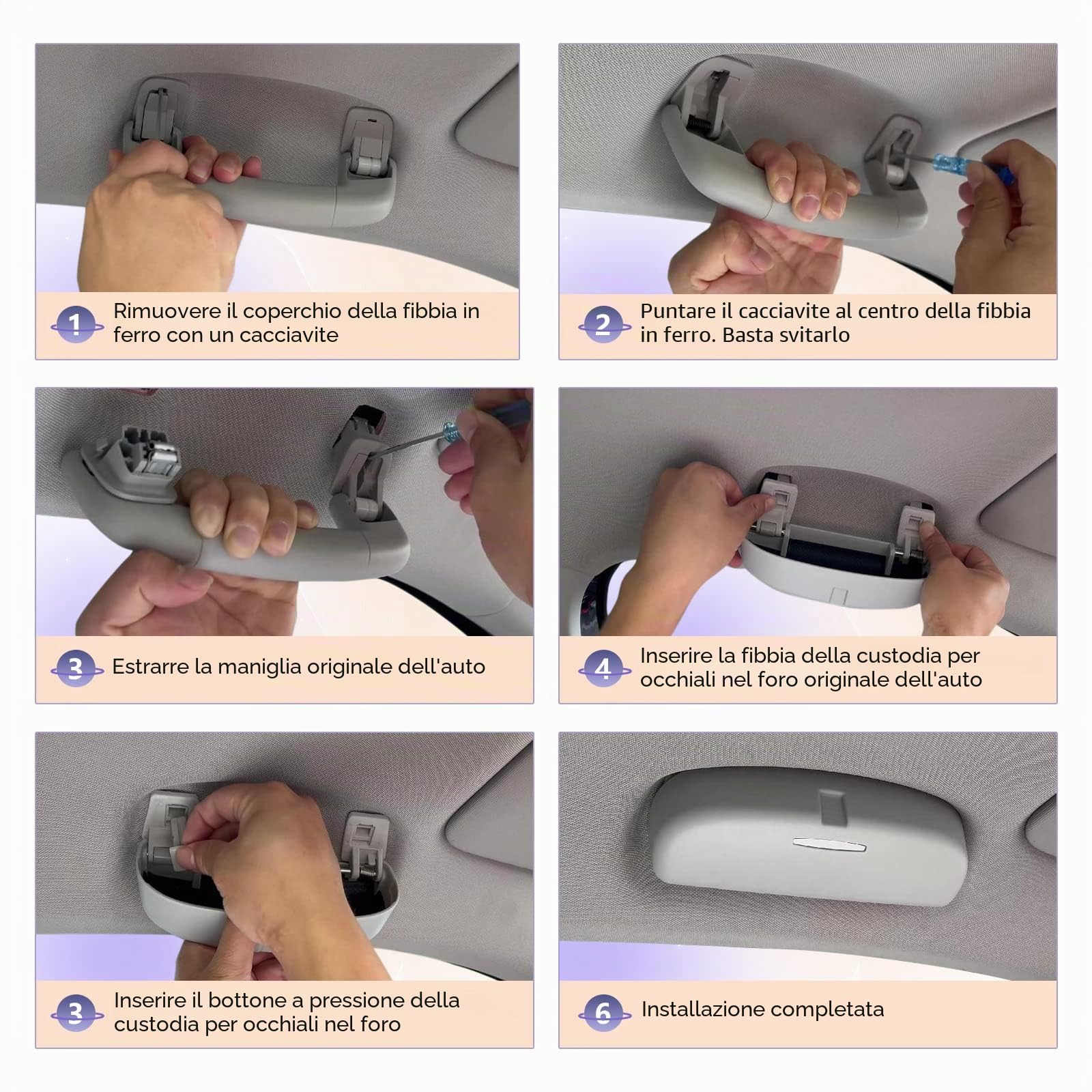 LUWU Compatibile con BMW F30 F10 F12 F01 G20 G30 G32 G11 X1 X3 X5 X7 Porta Occhiali da Sole Auto Custodia per Occhiali da Sole Accessori Interni per Auto Custodia per Occhiali (Nero)