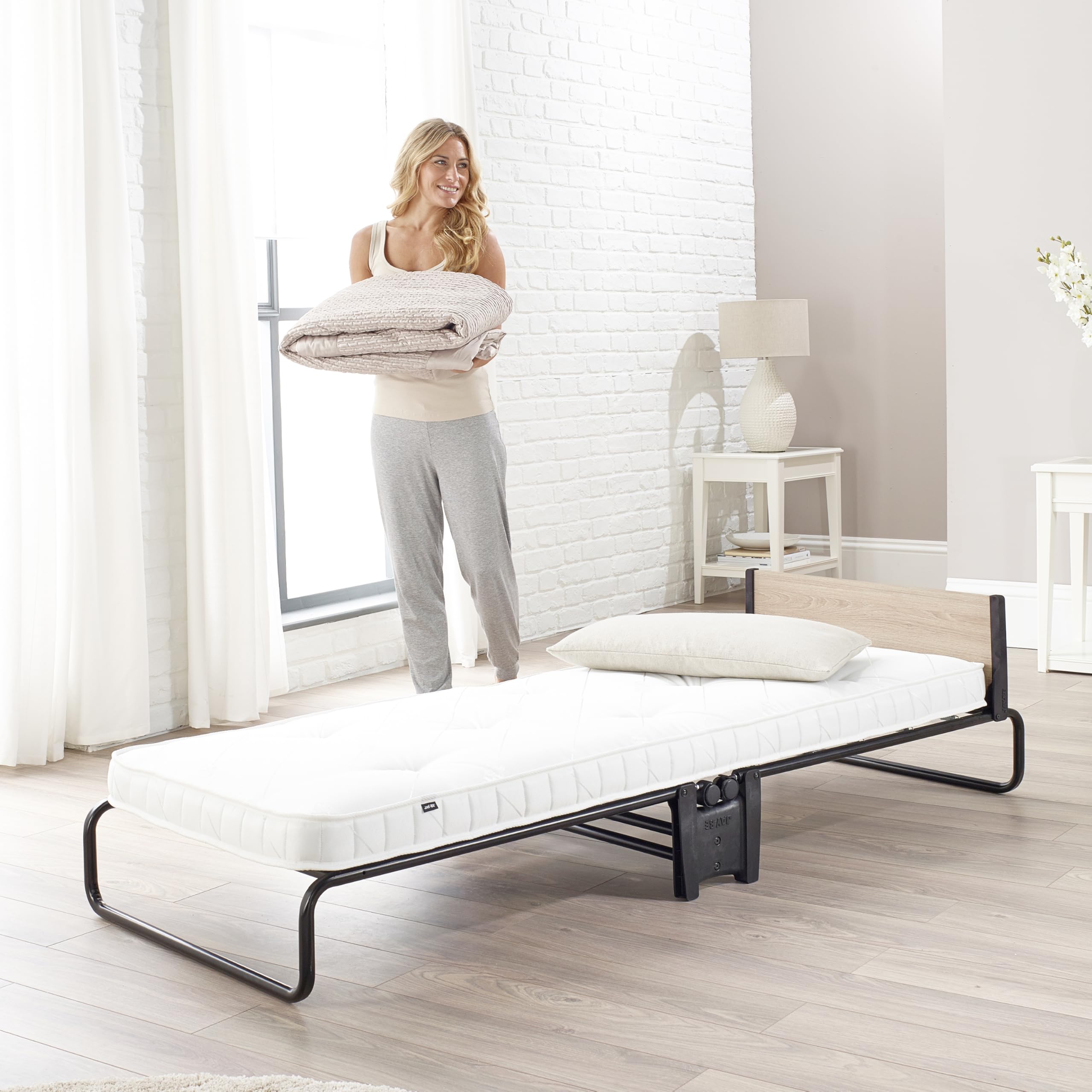 JAY-BE Letto pieghevole Revolution con materasso Micro E-pocket, compatto, singolo
