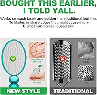 Vista 3 de Foot File Callus Remover Foot Scrubber Professional Pedicure Foot Rasp Removes Cracked Heels,Dead C blue