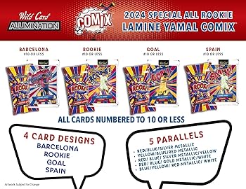 Amazon.com: 2024 Wild Card Alumination Lamine Yamal Rookie Comix