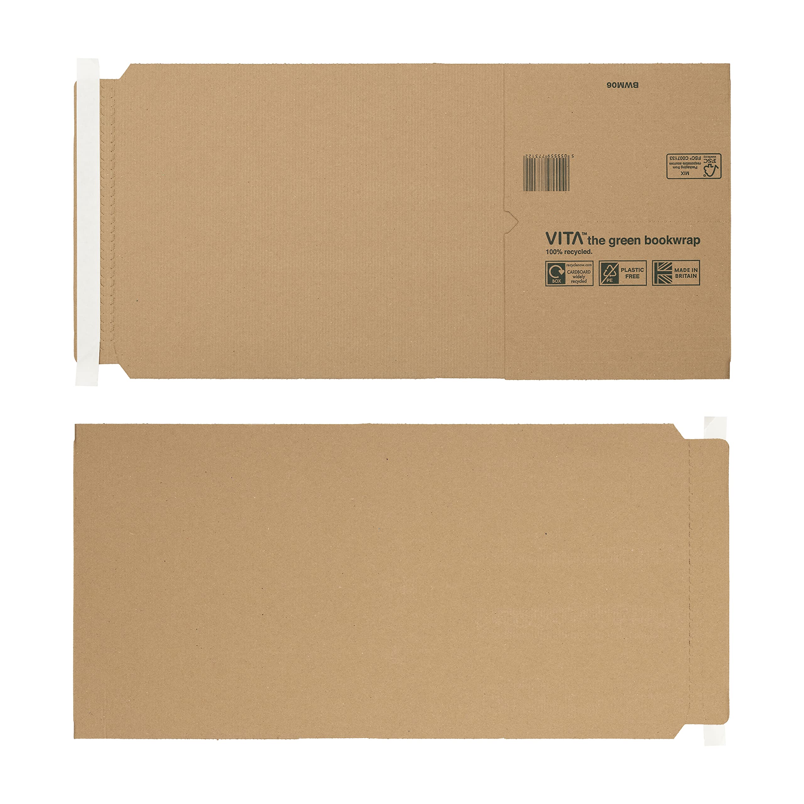 Vita Packaging 310 X 250 X 70 Mm Opakowanie Na Książki Odrywane I Zamykane Bwm06 Manila Pakiet 25