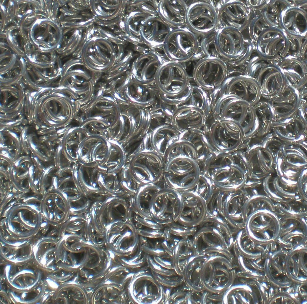 5000 3/16" 18g Bright Aluminum Jump Rings