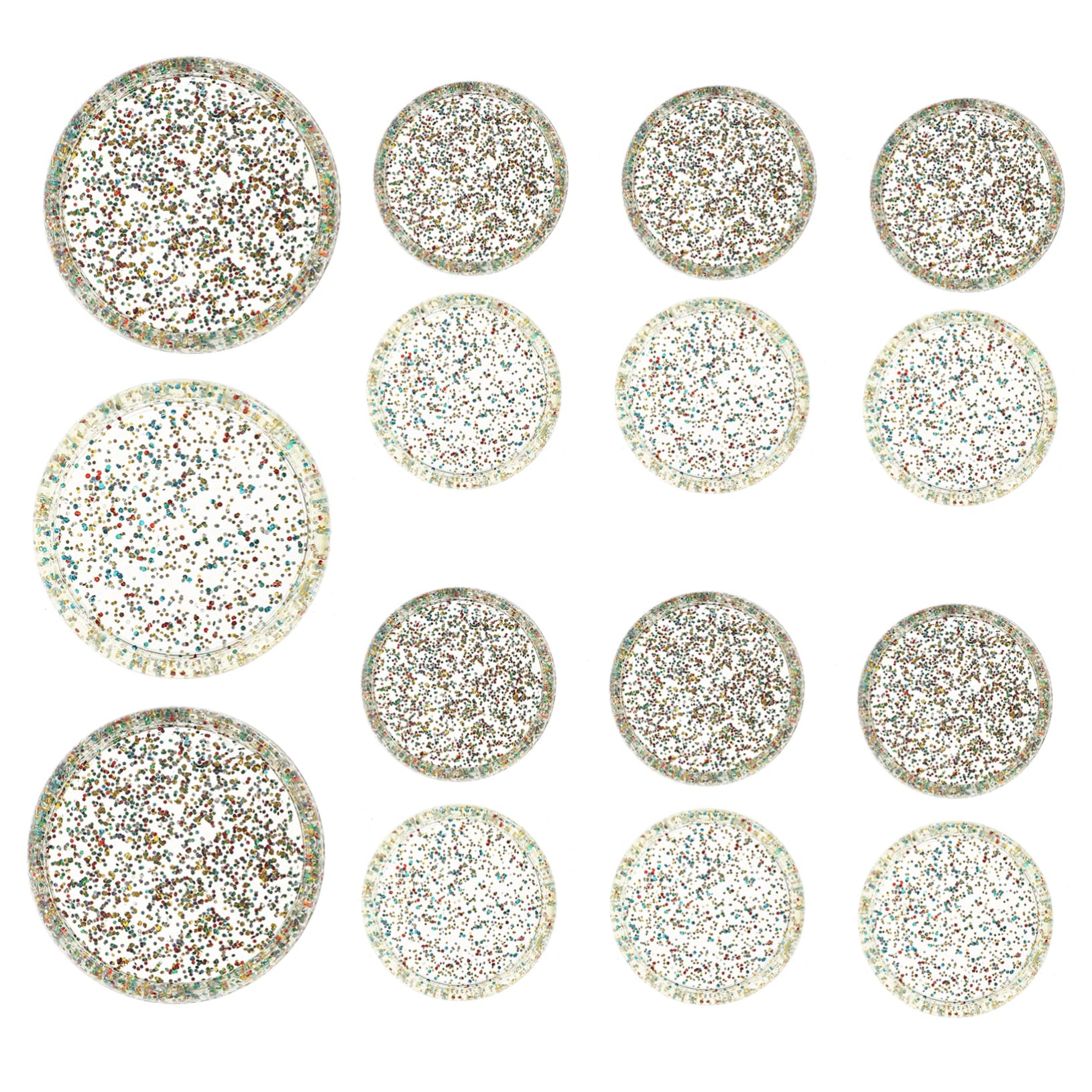 Angoily 5 Series Discos De Encuadernación Redondos Para Planificadores Y Cuadernos Para Bricolaje Y Escolar Flexible 30 Piezas X 5