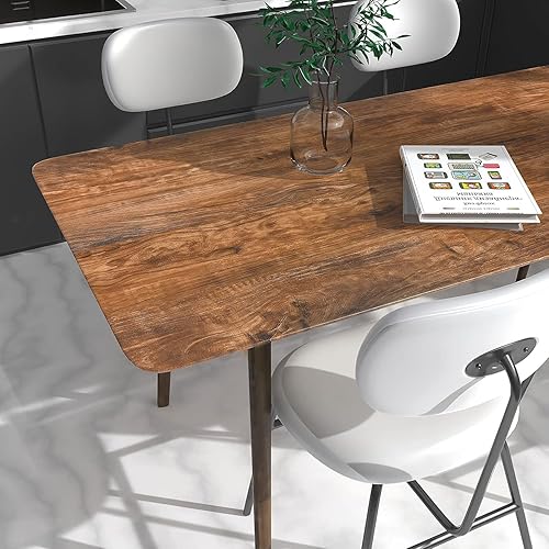 Miniatura 7 de WENMER Papel adhesivo de madera marrón de 15.7 x 32.8 pies, papel tapiz de madera para despegar y pegar, papel de contacto de grano de madera,