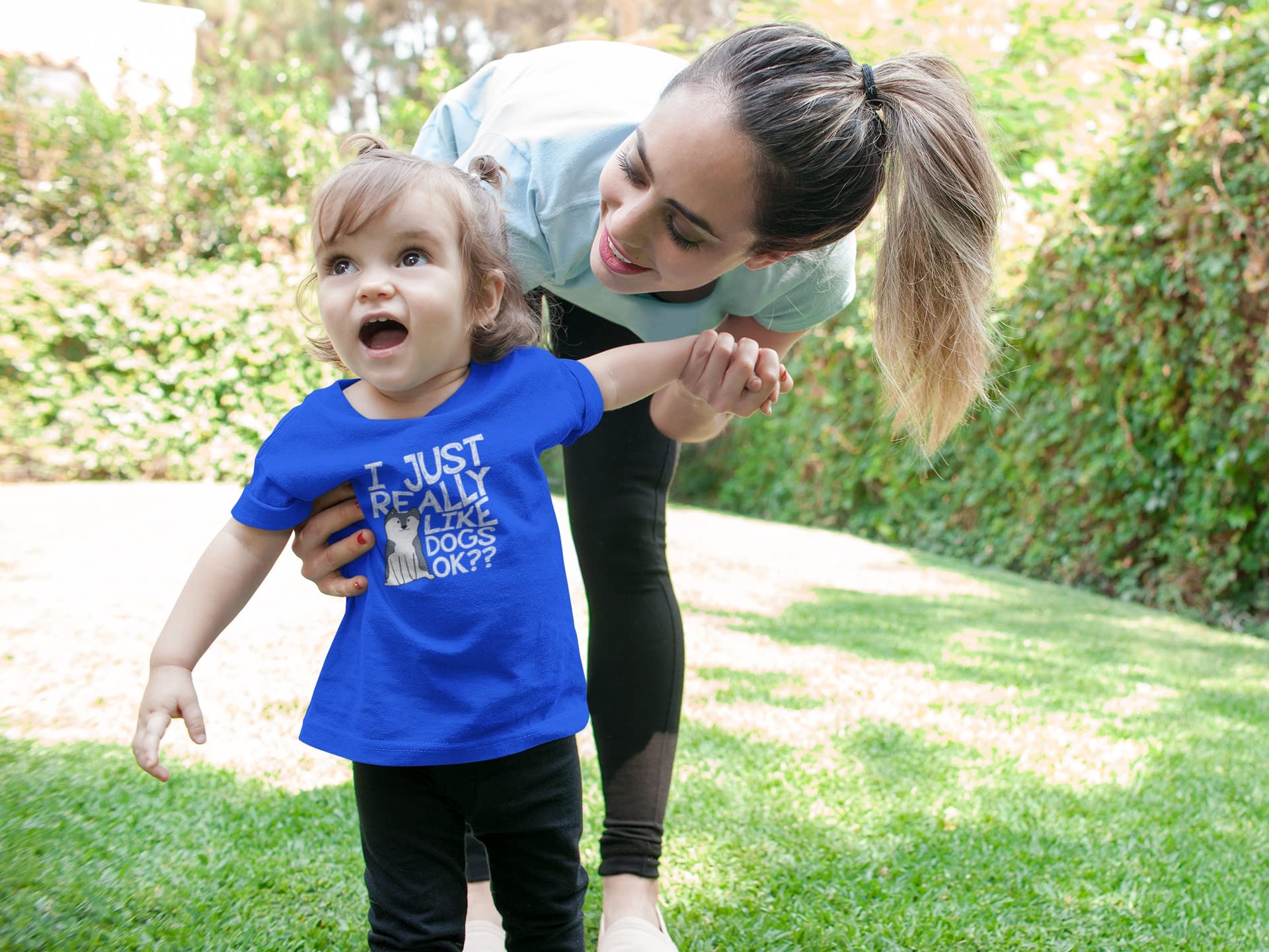 I Just Really Like Dogs Ok Cute Toddler T Shirt Royal Toddler Size 5/6