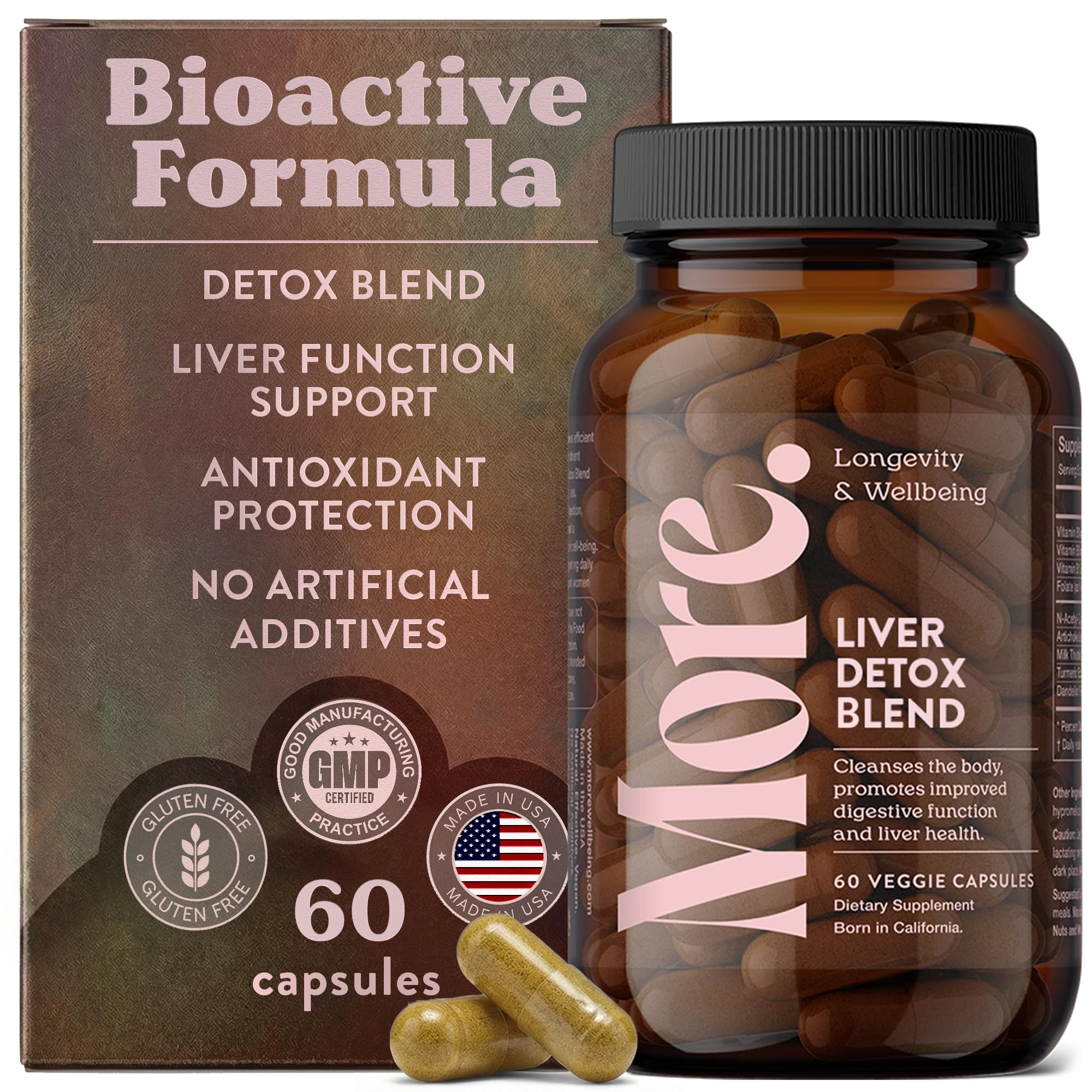 More. Liver Detox Cleanse Supplement, Liver Support for Women & Men, 60 Ct