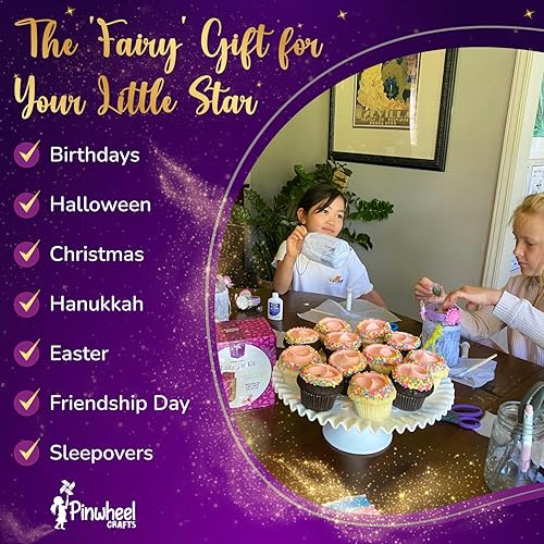 Miniatura 6 de Pinwheel Crafts Linterna de hadas de juguete para niños de 6 a 8 años de 8 a 12 años o más, haz tu propia luz nocturna, tarro de hadas de regalo
