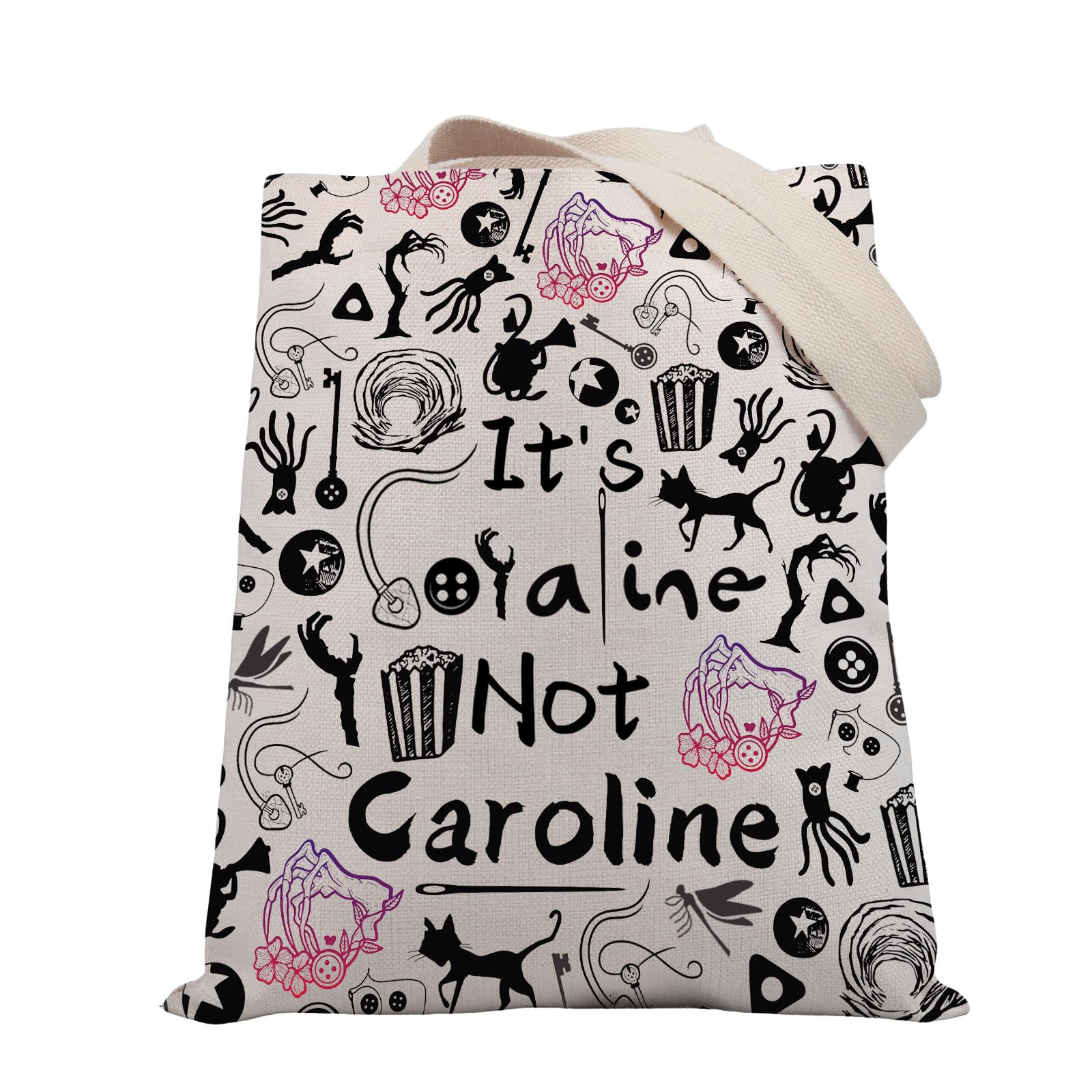 PLITI The Secret Door Inspired Gifts Cartoon Movie Fans Gift Ghost Mother Gifts Horror Movie Tote Bag (Not carol TGU)