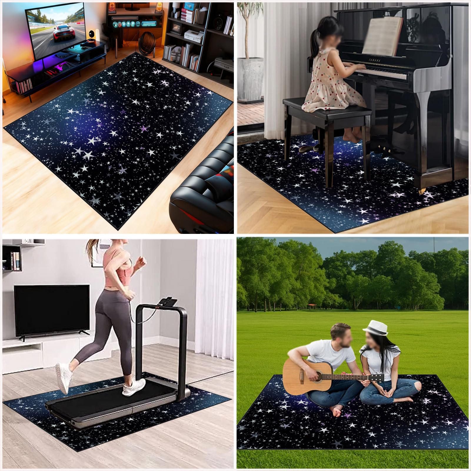 Mata do perkusji akustycznych Dywan antypoślizgowy dywan dźwiękoszczelny bęben mata bębnowa duża werbel zestawy perkusji elektronicznych instrumenty muzyczne 230 x 200 cm