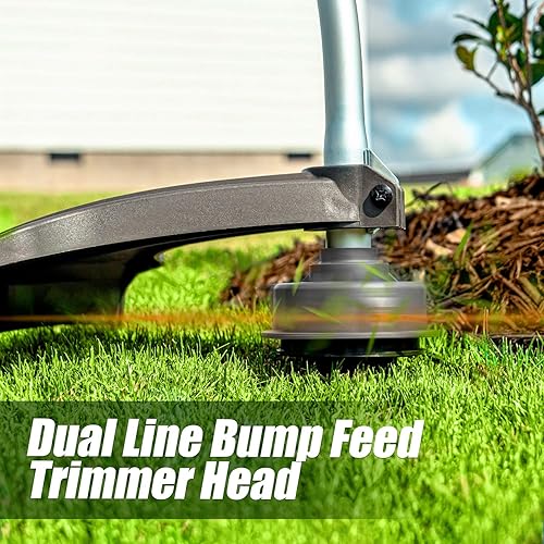 Miniatura 4 de LawnMaster NPTGCP2517B - Cortadora de cadena de gas sin tirones con arranque eléctrico de 25 cc, 2 ciclos de 17 pulgadas