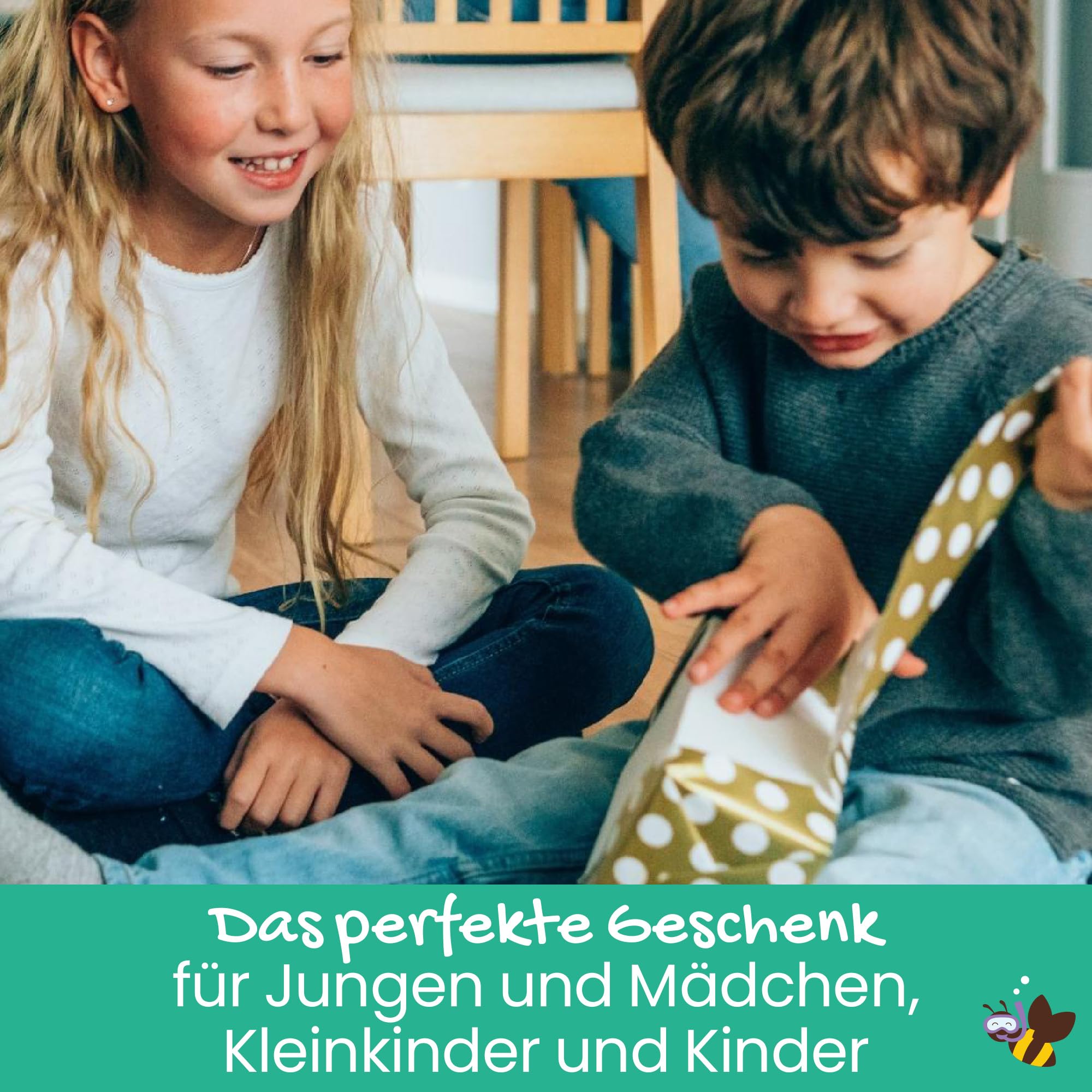 Honeysticks Ultimatives Badespaß-Set - Ungiftige Badestifte & Badetabletten | Für Kinder, stundenlangen kreativen Badespaß, natürliche, lebensmittelechte Inhaltsstoffe, Badespielzeug Geschenk für Kinder