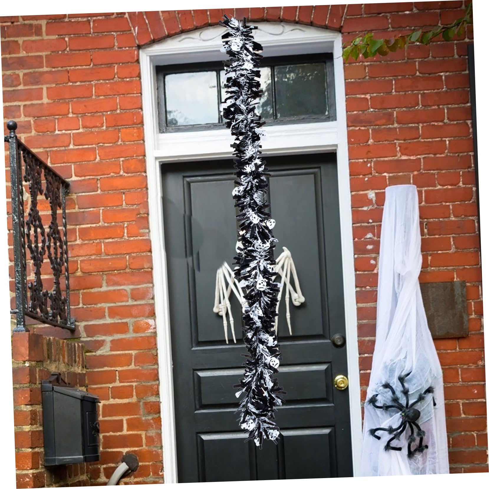 NOLITOY 4pcs Halloween Strip Garlands Delicate Scene Pendants Pumpkin Witch Bat Ghost Decor for Party Festival Decorations Unique Design for