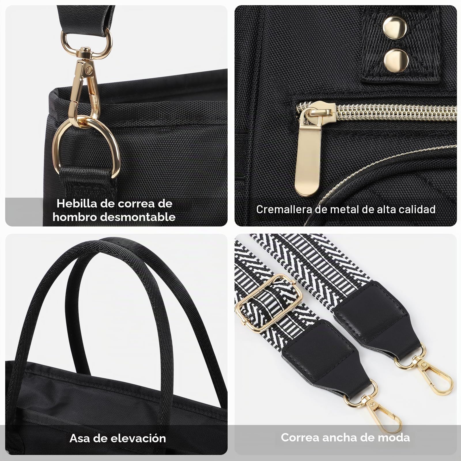 Jomddems Bolsas de almuerzo grandes para mujeres para el trabajo, lonchera aislada para hombres con correa para el hombro, portátil, reutilizable, grande, para adultos, bolsas de mano para picnic