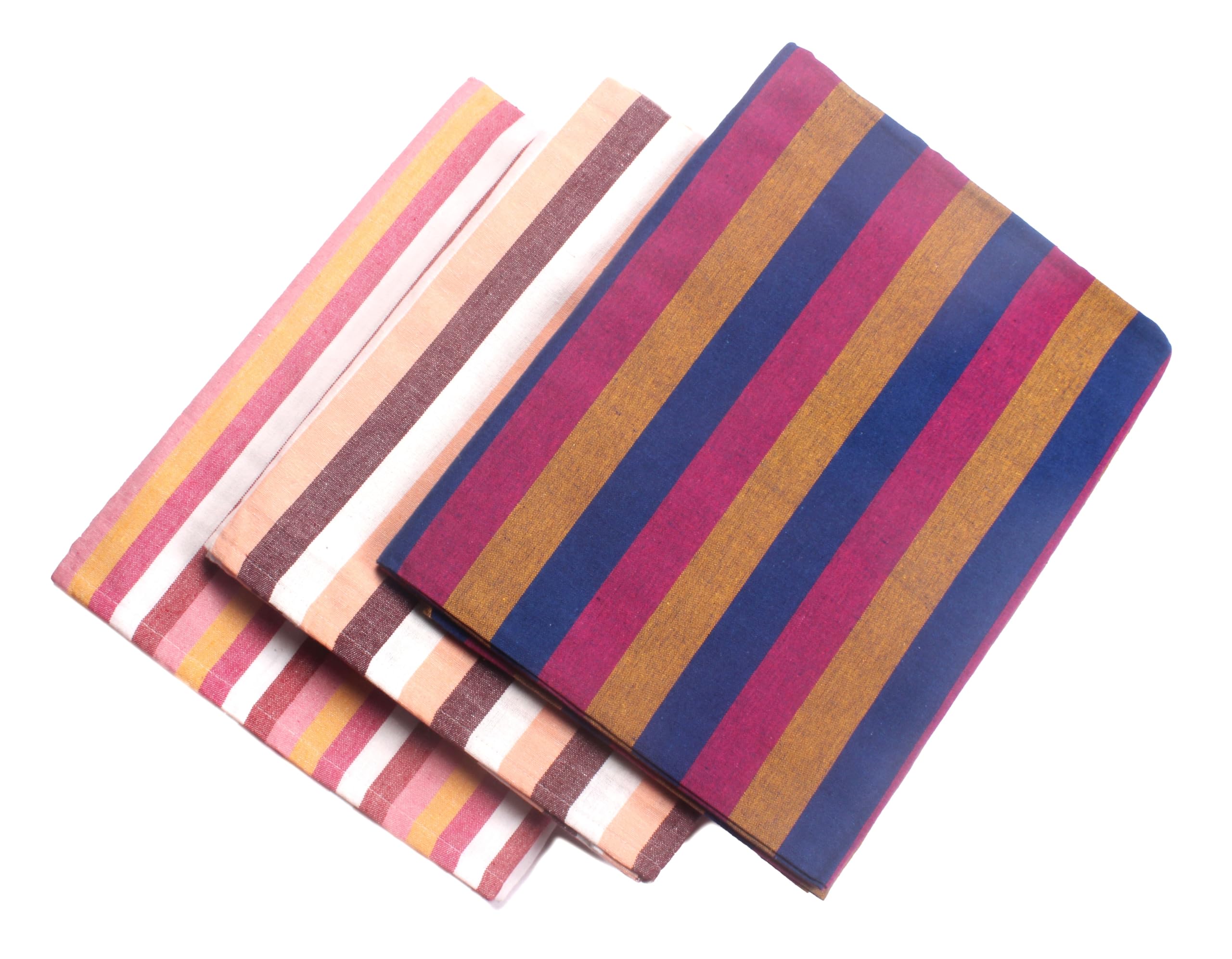 Sharan Elegance 100% Pure Cotton BlanketSingle Size/Light Weight Pure Cotton Blanket for Daily Use/Soft Bedsheet/Top Sheet/Throw Blanket Set of 3 (Multicolors)-image-13