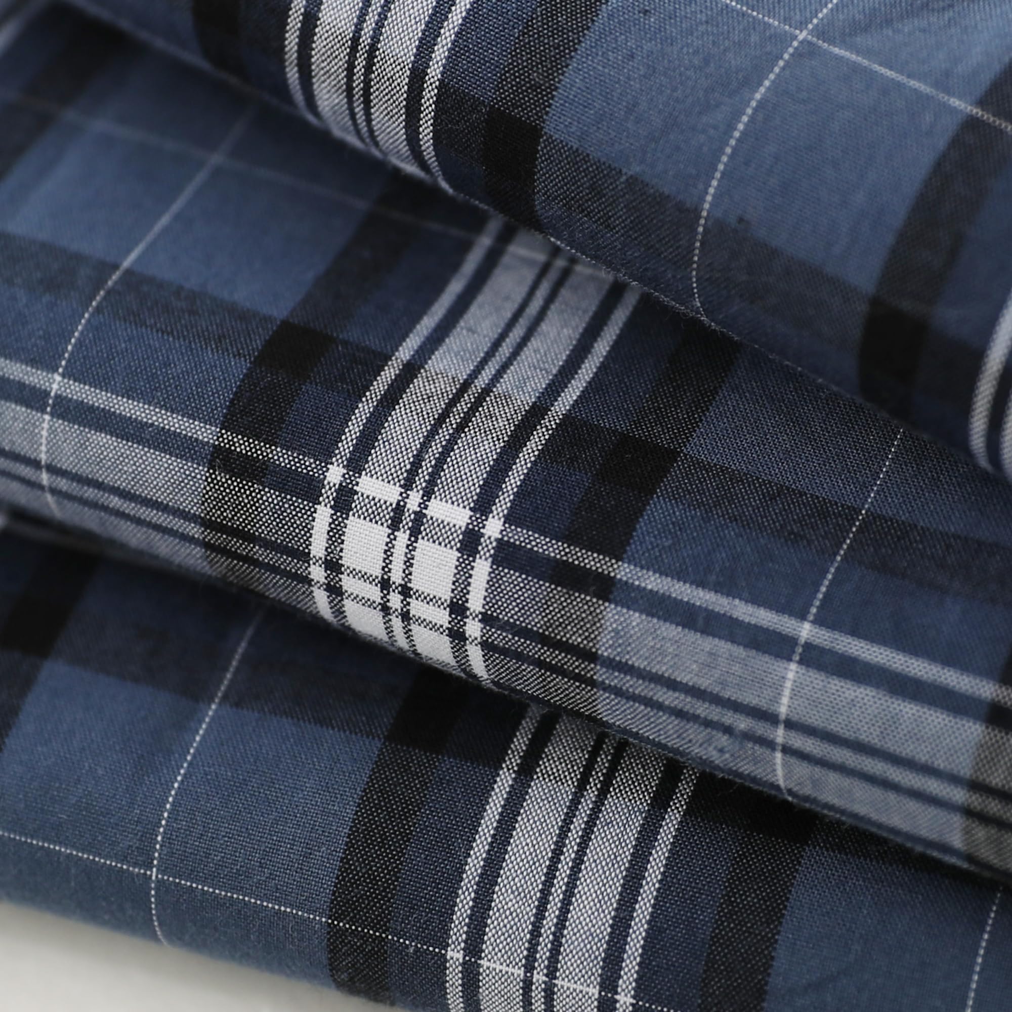 Dubinik® Camicia Uomo Maniche Corte Casual Bottone Quadri Cotone con Tasche Regular Fit