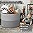 INDRESSME 115L Extra Large Blanket Basket, Cotton Rope Basket for Nursery Living Room, Decorative Woven Storage Baskets with Handles for Dirty Clothes, Toy Bin For Dog Toys, Grey