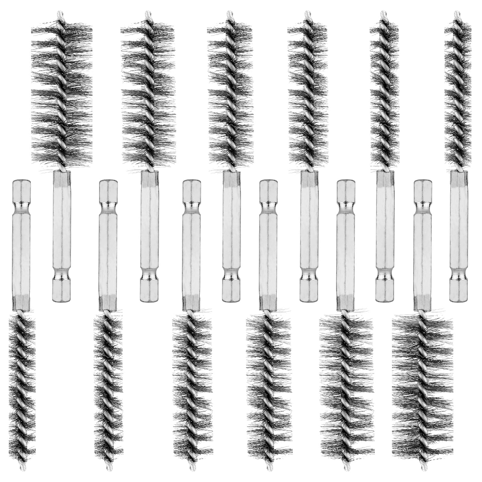 Spazzola Sverniciatura Professionale Spazzola Per Trapano A Filo Ondulato 90mm - In Acciaio Inox, Per Pulizia E Sverniciatura, Max 6500 RPM Spazzola Inox Per Trapano - Foto 7
