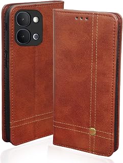 SESS XUSIVE Leather Flip Cover for Vivo Y51 Pro 5G Wallet Slim Book Cover with Card Slots Magnetic Flip Cover for Vivo Y51... Price In India