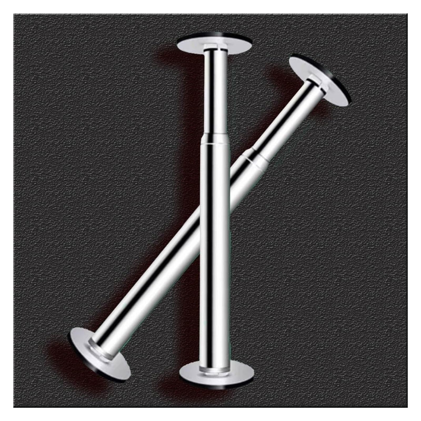 Zxgrfdefa One Color Sink Support Legs, Bathroom Basin Support Legs Adjustabletelescopic Stainless Steel Poles 2 Pcs(Height 37 55Cm (14.6" 21.7"))