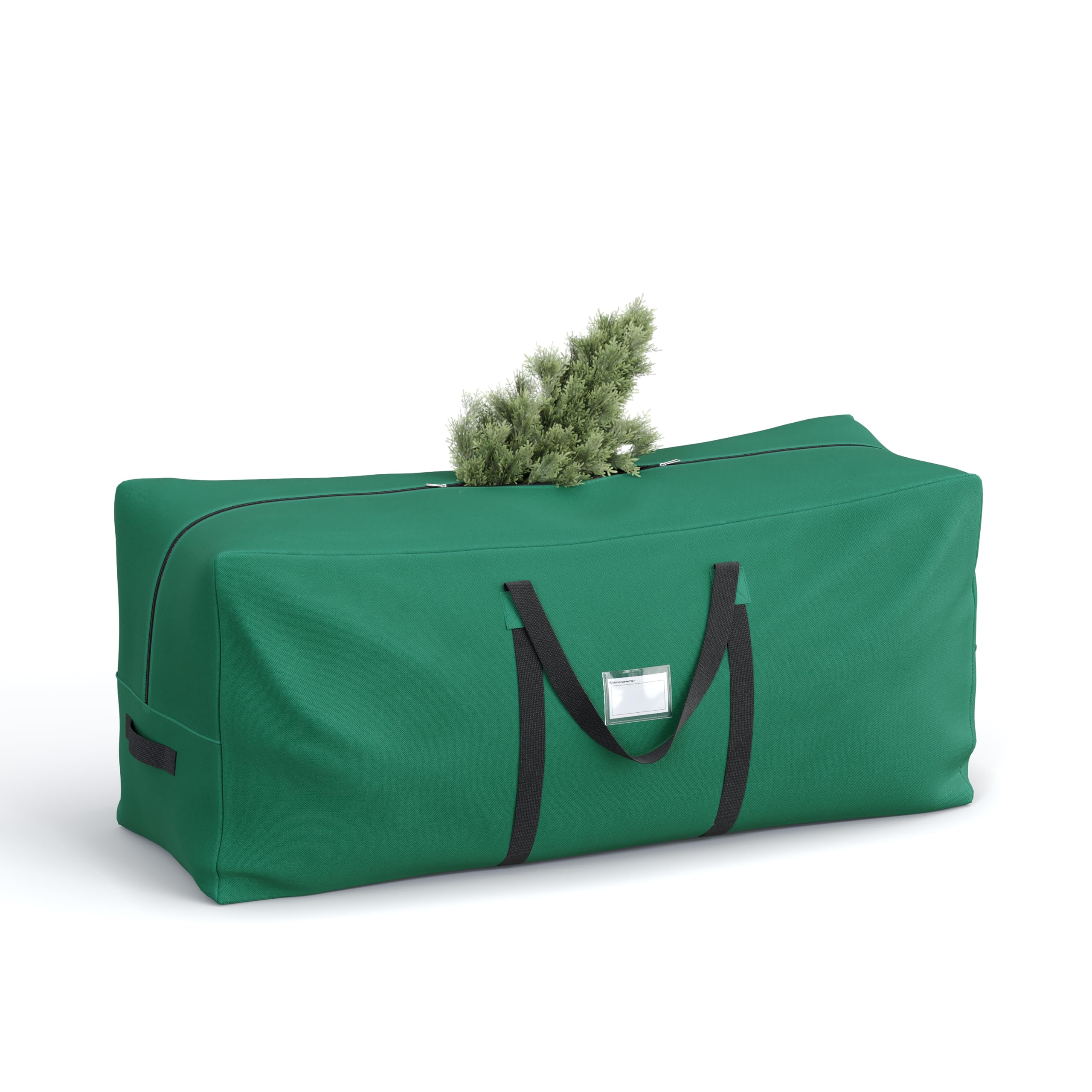 SONGMICS Custodia Porta Albero di Natale, Sacco per Albero Artificiale fino a 210 cm, Borsa in Tessuto Oxford 600D Impermeabile e Antipolvere, Pieghevole, Maniglie Spesse, Verde RXS003G03