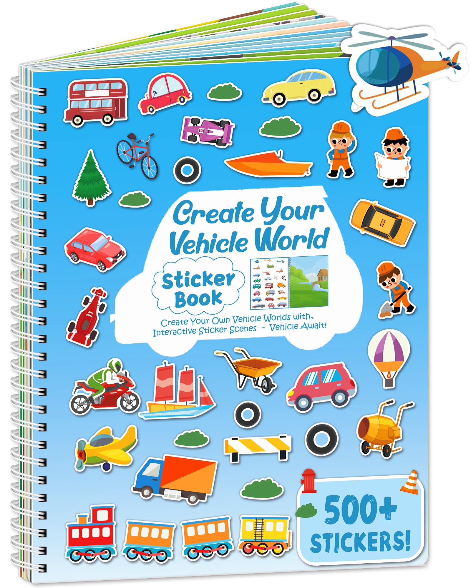 Cadeaux essentiels de voyage pour enfants : le livre d'activités avec 500 autocollants