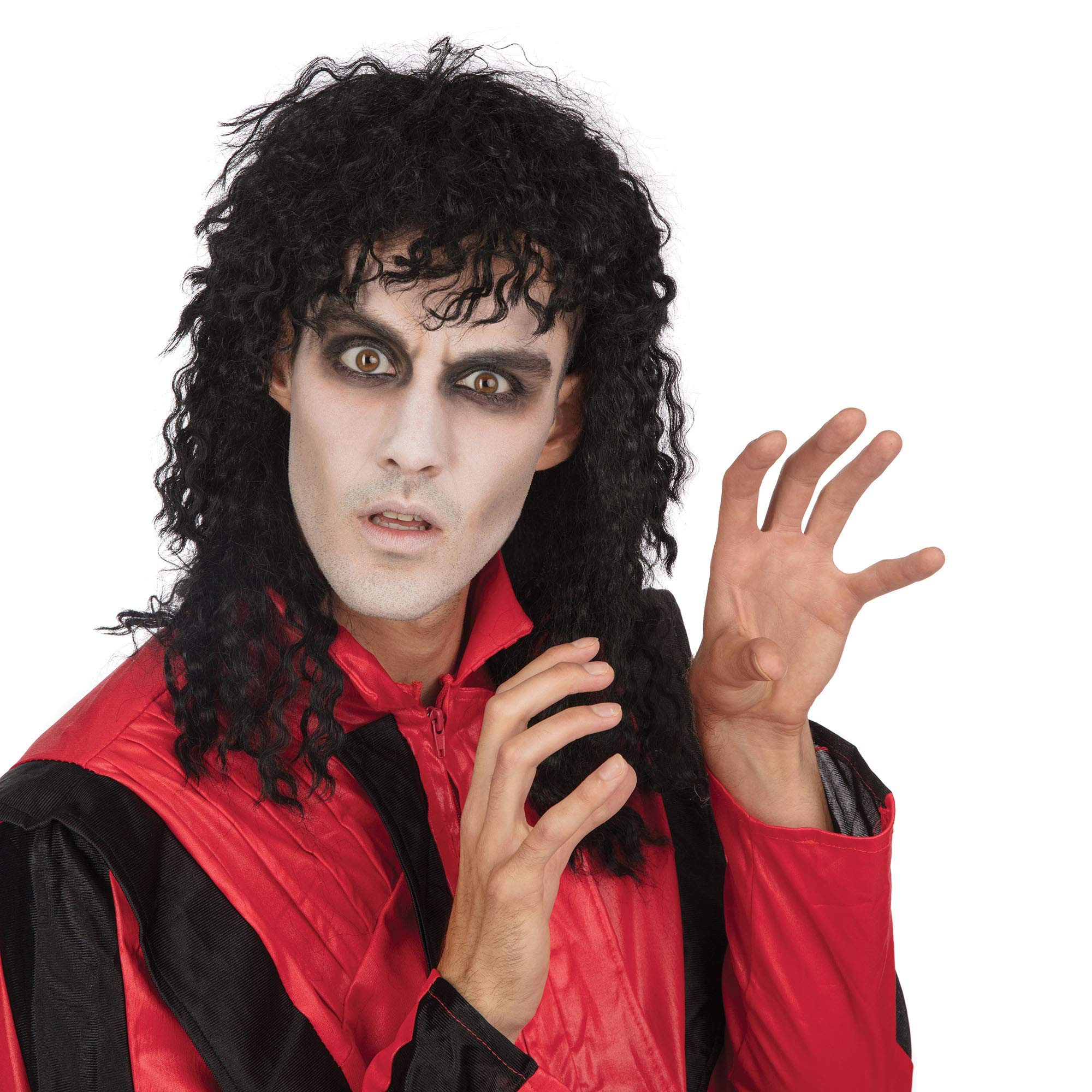 Bristol Novelty BW716 Weird Guy Wig, One Size,Black Halloween