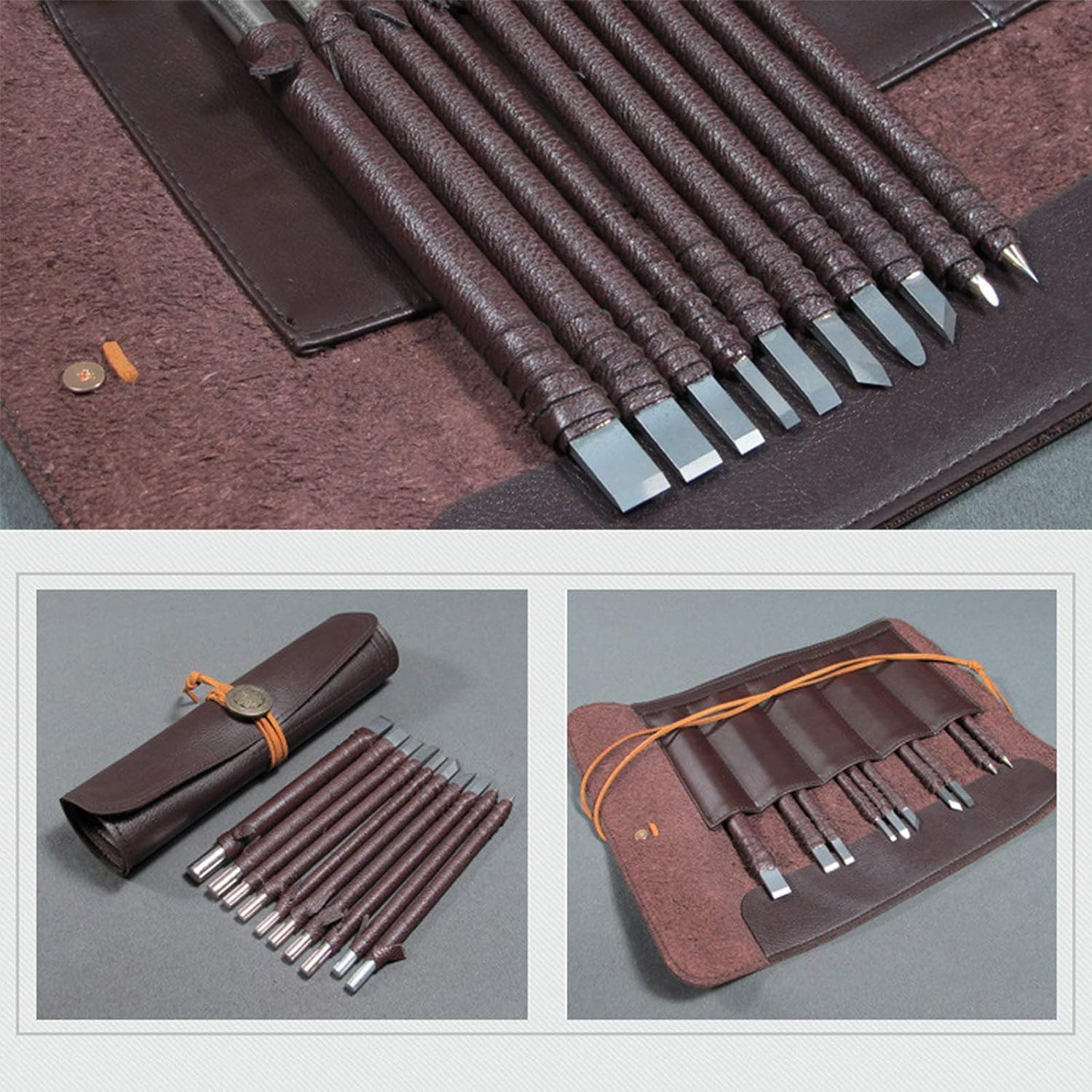 10Pcs Outil De Sculpture Sur Pierre Burins, Outils À Découper En Acier Tungstène En Bois En Pierre Section Sculptée Carbure Outil Professionelle Artistique