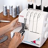 Vista 2 de Janome MOD-8933 Serger con Roscado Lay-In, 3 y 4 Roscas Convertible con Alimentación Diferencial