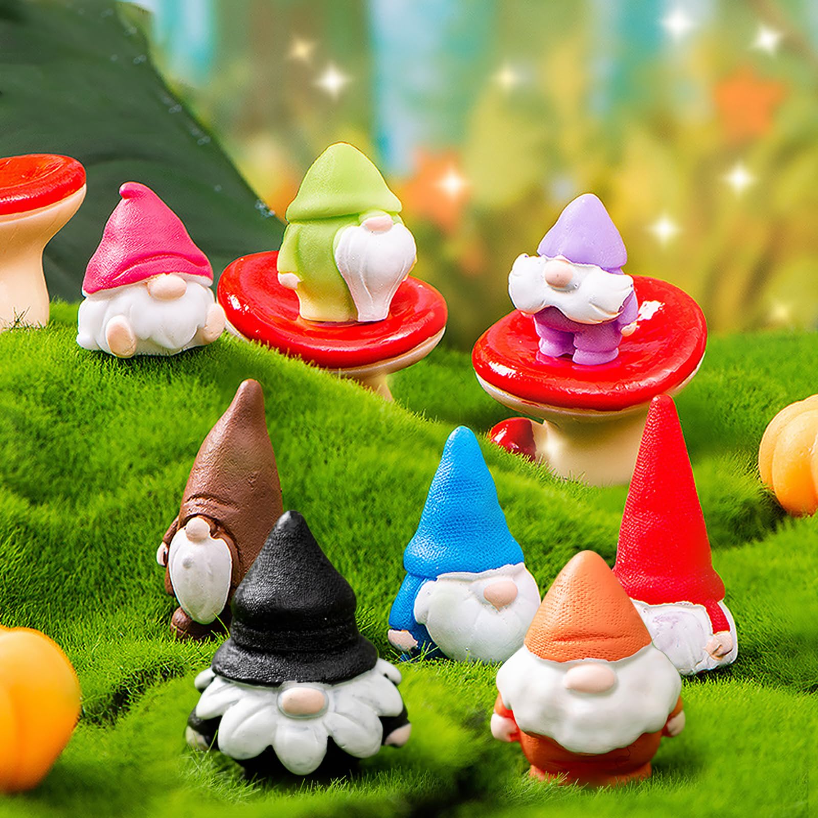Lot De 30 Mini Figurines De Noël En Résine – Lumineuses Dans Le Noir, Pour Déco De Table, Jardin Miniature Ou Micro-paysage