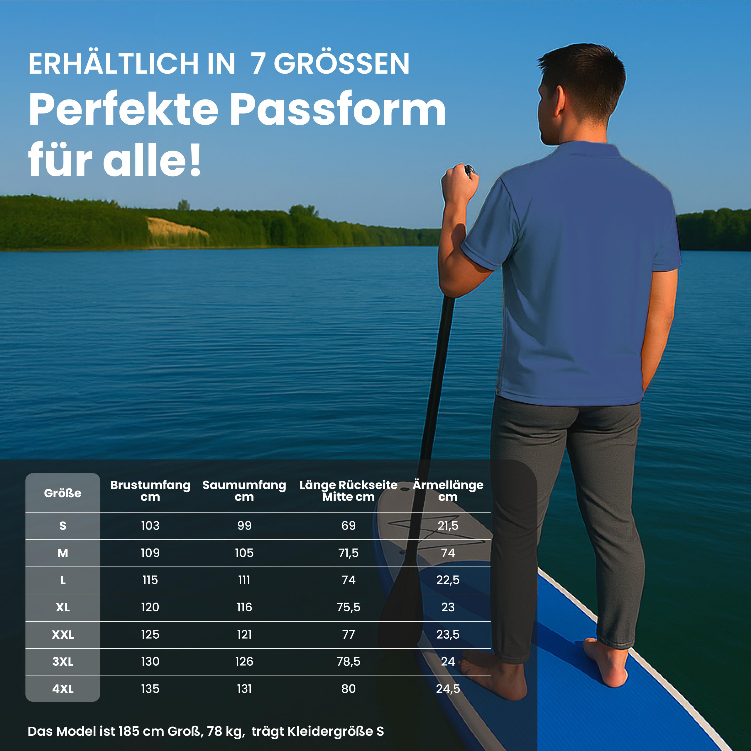 iQ-UV Herren Polo Shirt nachhaltig kühlend Hitzeschutz UPF 50+ iQ-Company