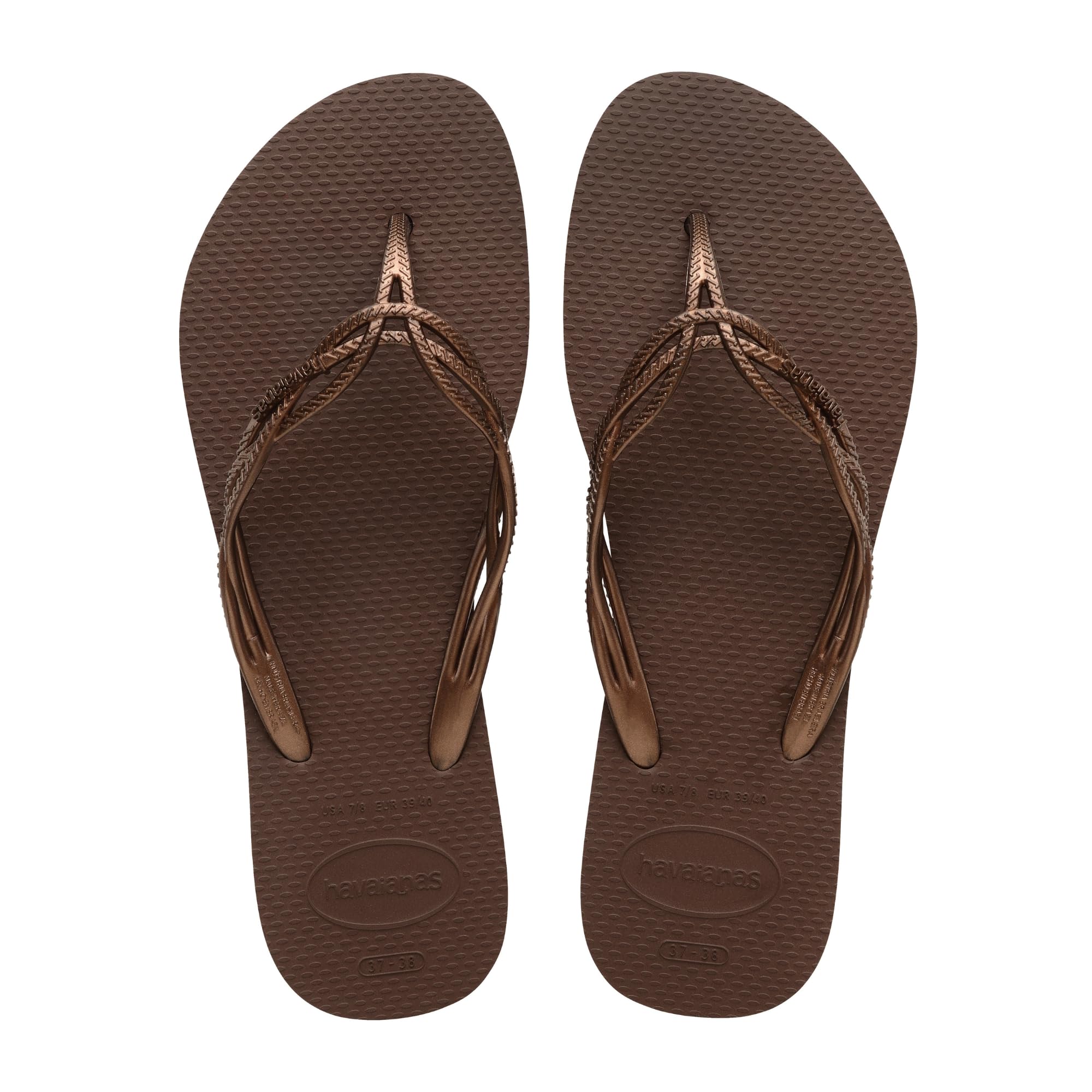 Havaianas Flash Sweet Women FlipFlop Dark Brown 6.5/7 UK