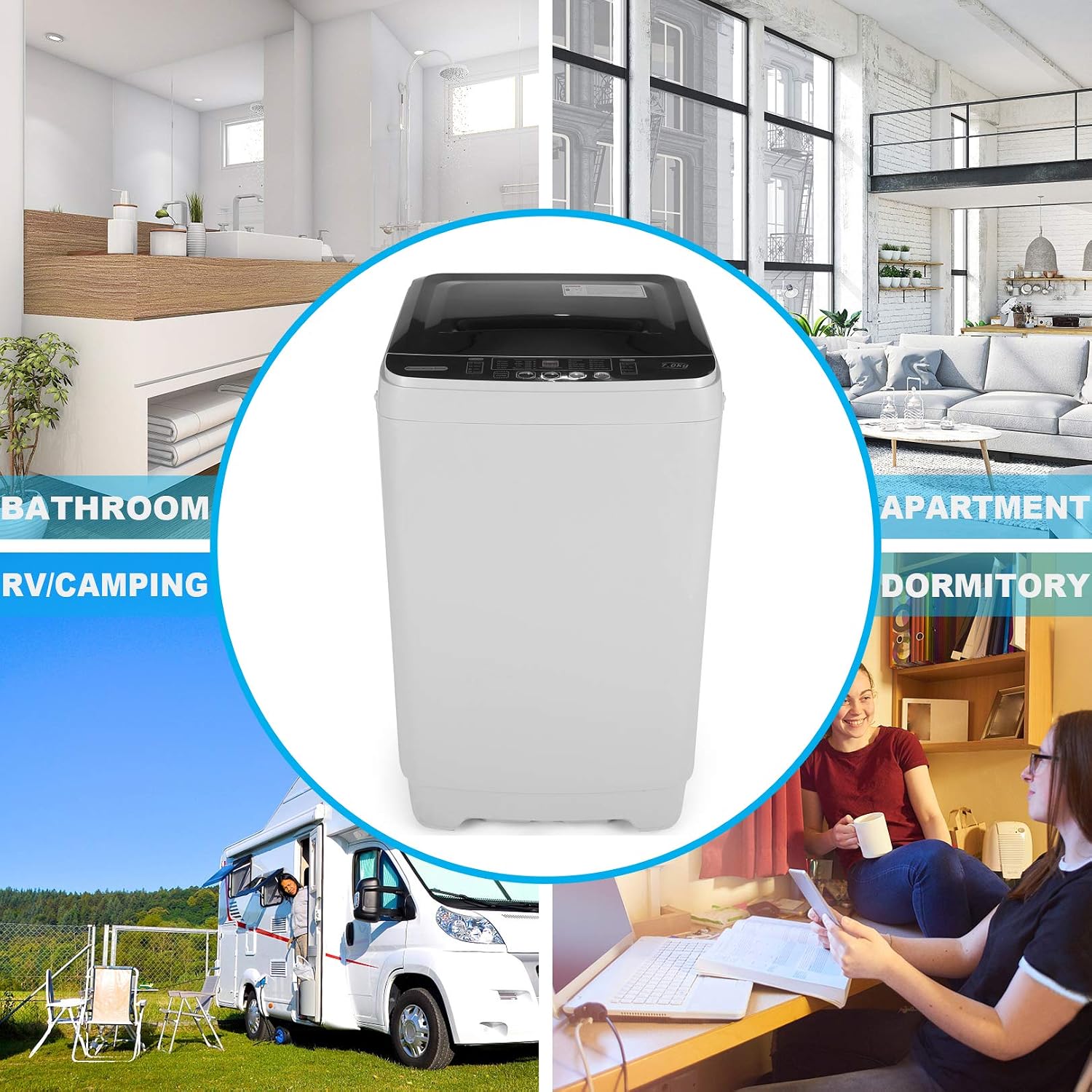 Hоt Dеаlѕ Portable Washer Nictemaw 15.6Lbs Capacity Full-Automatic Washer Machine 1.7 Cu.ft 2 in 1 Compact Laundry Washer 10 Programs 8 Water Level Selections/LED Display Washer and Dryer Combo Wееklу Tор Sаlе Portable Washer Nictemaw 15.6Lbs Capacity Full-Automatic Washer Machine 1.7 Cu.ft 2 in 1 Compact Laundry Washer 10 Programs 8 Water Level Selections/LED Display Washer and Dryer Combo