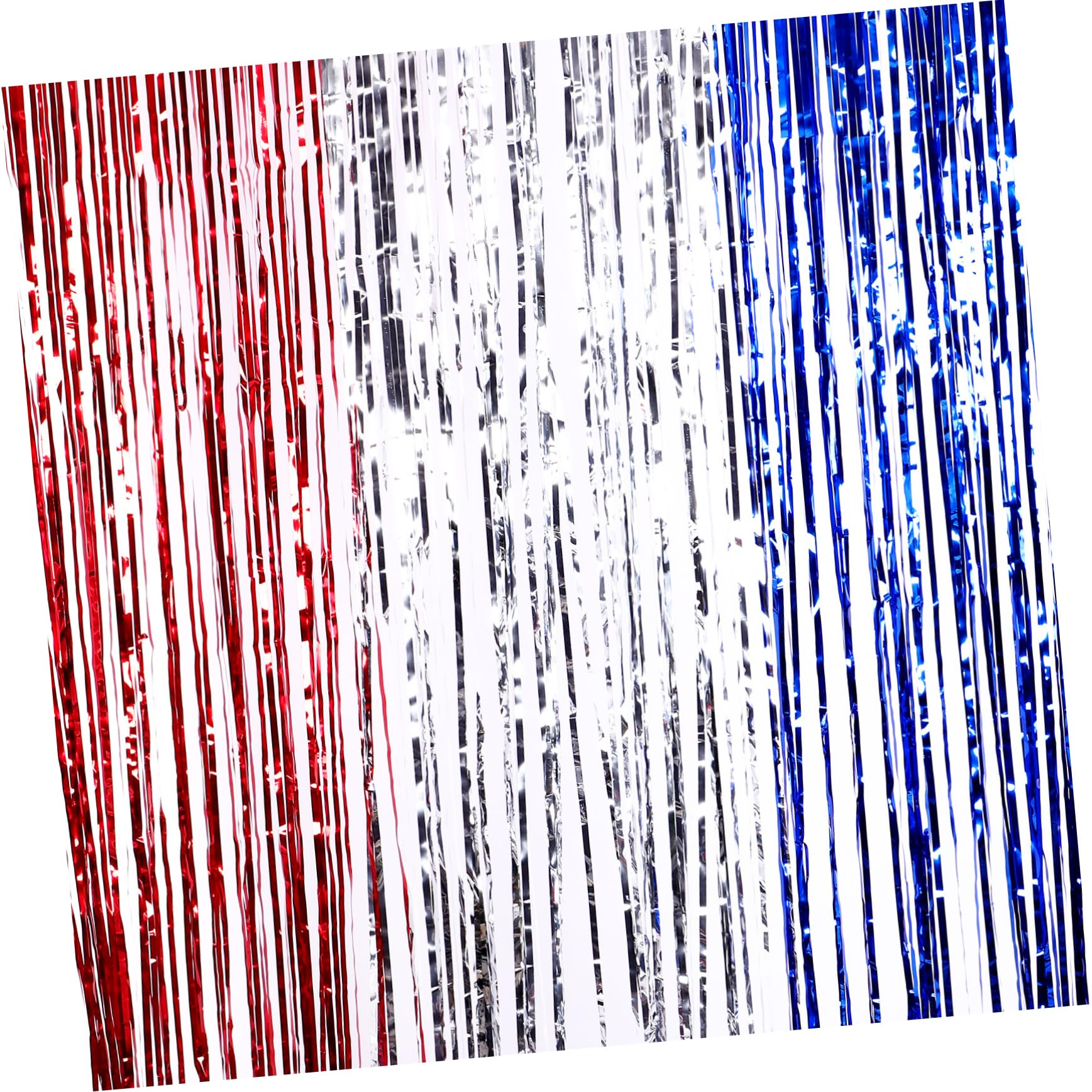 GLEAVI 5 Ensembles Rideaux Frange Métalliques of July Décoration Patriotique pour Fête De Indépendance comme Décor De Photo Et Accessoire 2 Pièces * 5