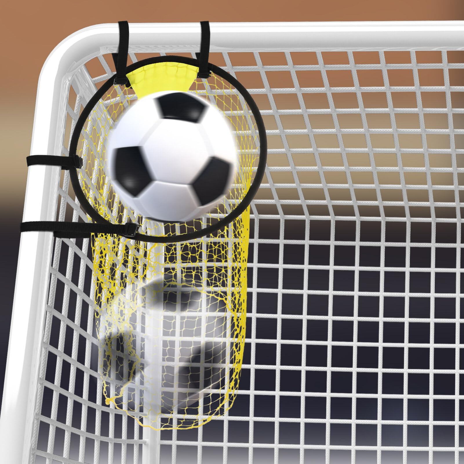 INOOMP Soccer Goal Net Set Football Target Nets Soccer Goal Top Bins Easy Install Use