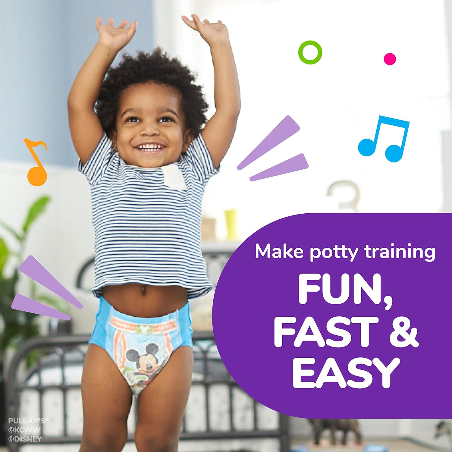 Pull-Ups Boys' Potty Training Pants Training Underwear Size 6, 4T-5T, 99 Ct, One Month Supply : Everything Else
