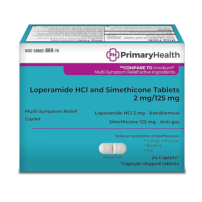 Buy Primary Health AntiDiarrheal & AntiGas, Loperamide Hydrochloride