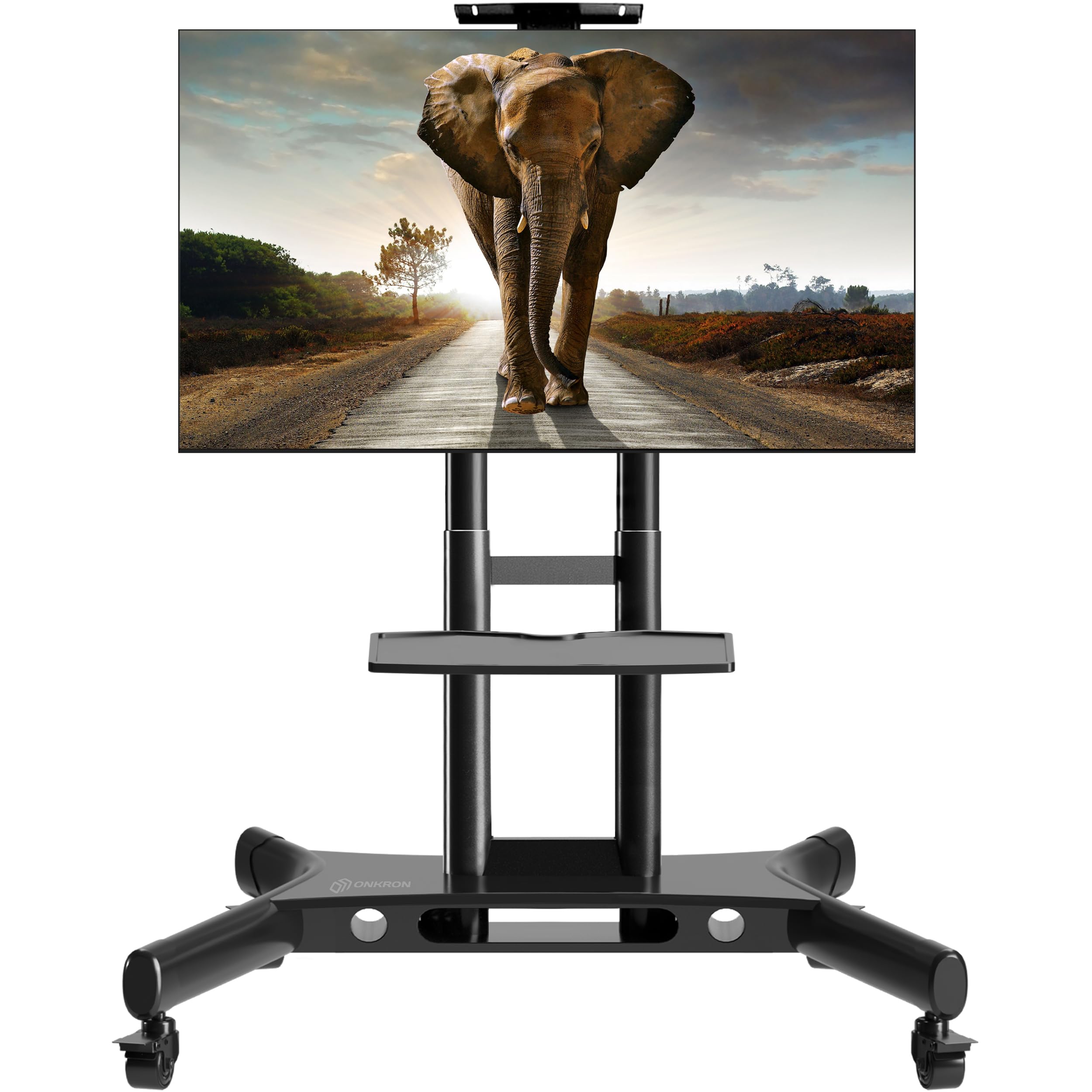 Buy ONKRON Portable TV Stand With Wheels Rolling Adjustable TV Stand