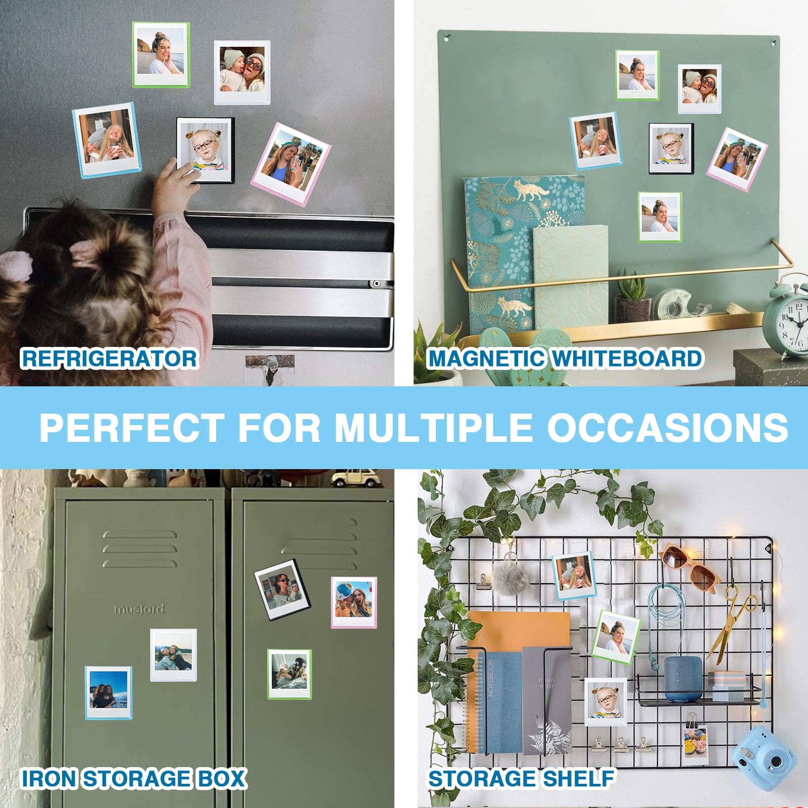 Cadres Photo Magnétiques Colorés Pour Réfrigérateur Parfaits