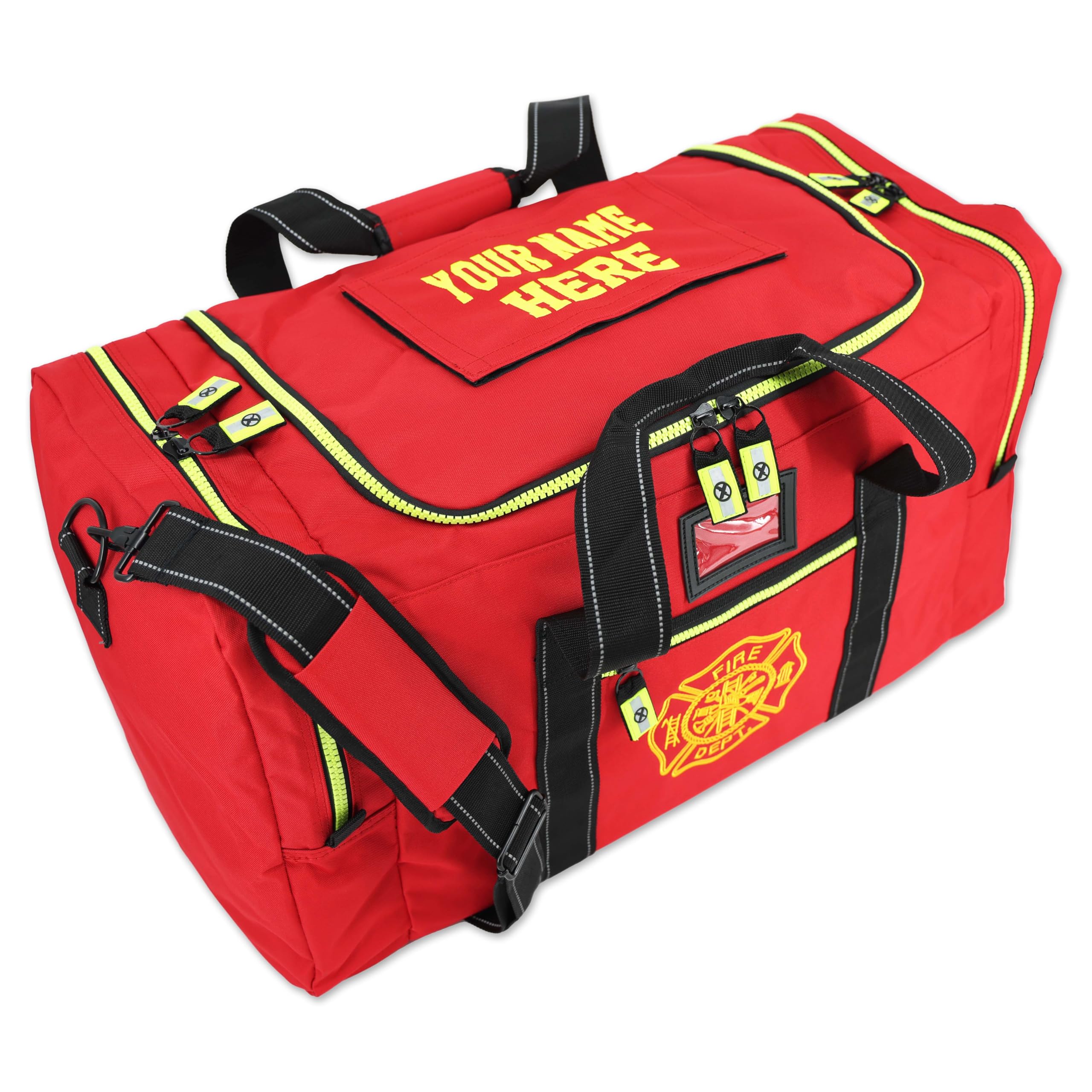Lightning X Value Firefighter Turnout Gear Bag w/Maltese Cross and Custom Embroidered Name
