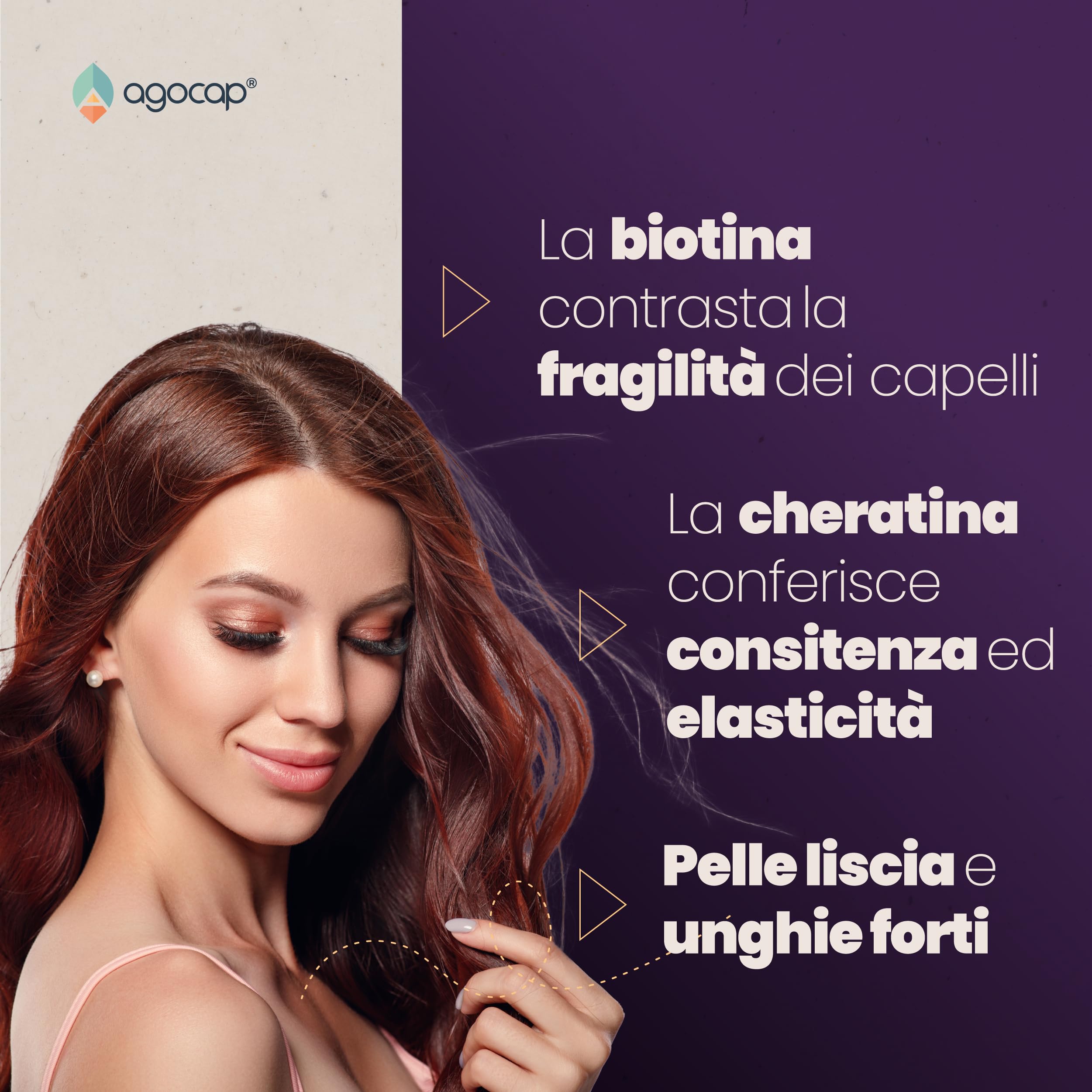 Cherabiotin, integratori a base di Biotina, Cheratina e Zinco. Vitamine per unghie e pelle. crescita capelli e anticaduta donna. 160 micro compresse, 5 MESI DI FORNITURA (Cherabiotin 160cpr)