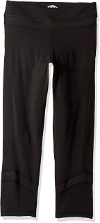 Umbro Girls Training Capri, Black/White, Large