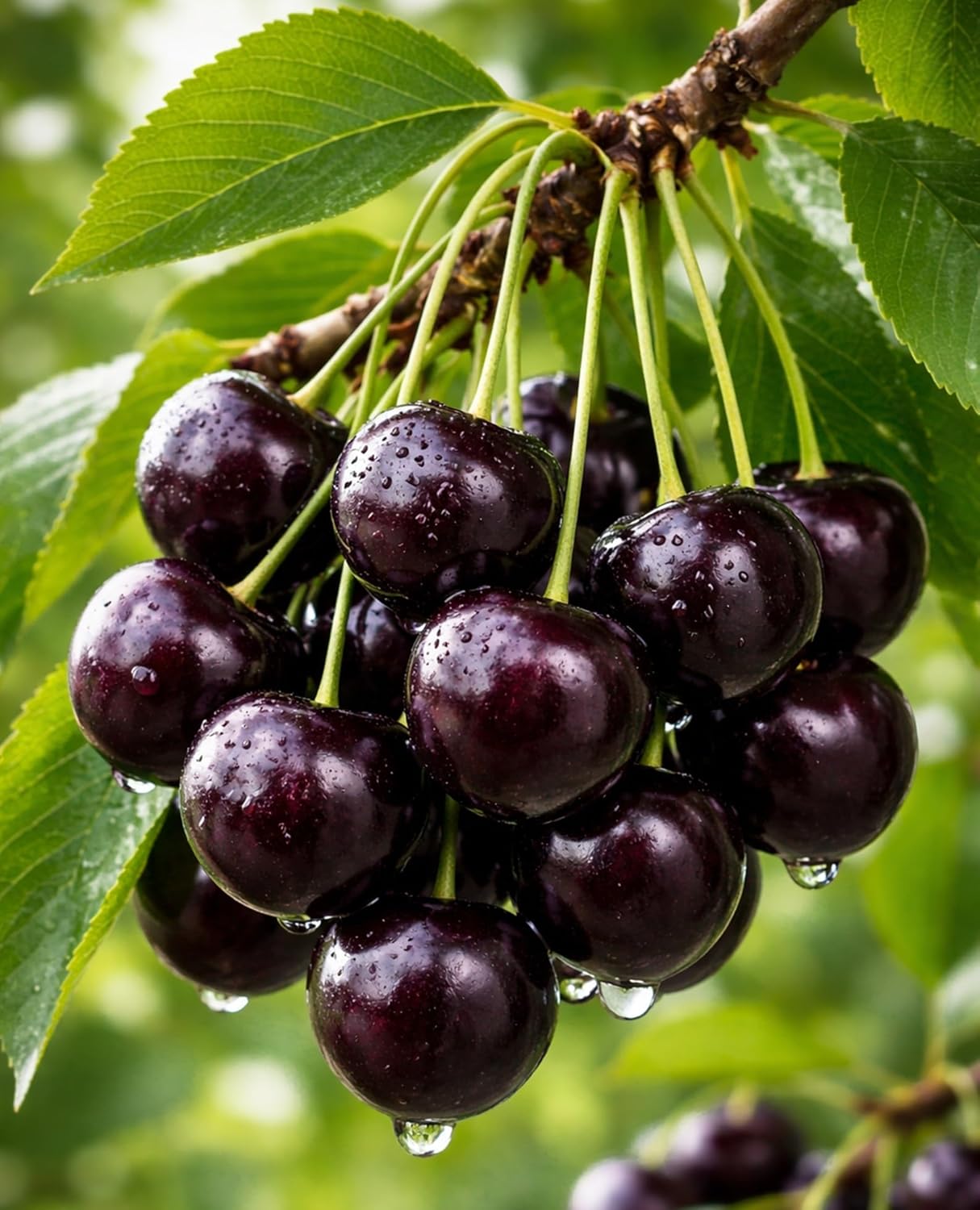 Black Cherry Tree Live Plants 1–2 Ft Tall (Prunus serotina) – Fast Growing Native Fruit Tree – Edible Cherry, Wildlife Habitat & Backyard Orchard Starter Tree (2 Plants)