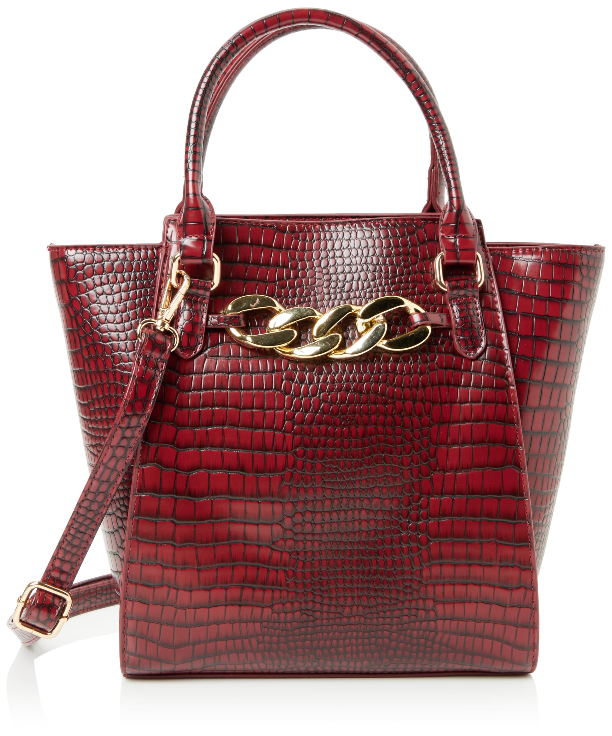 FENIA Women's Handbag Shopper, DarkRed, One Size
