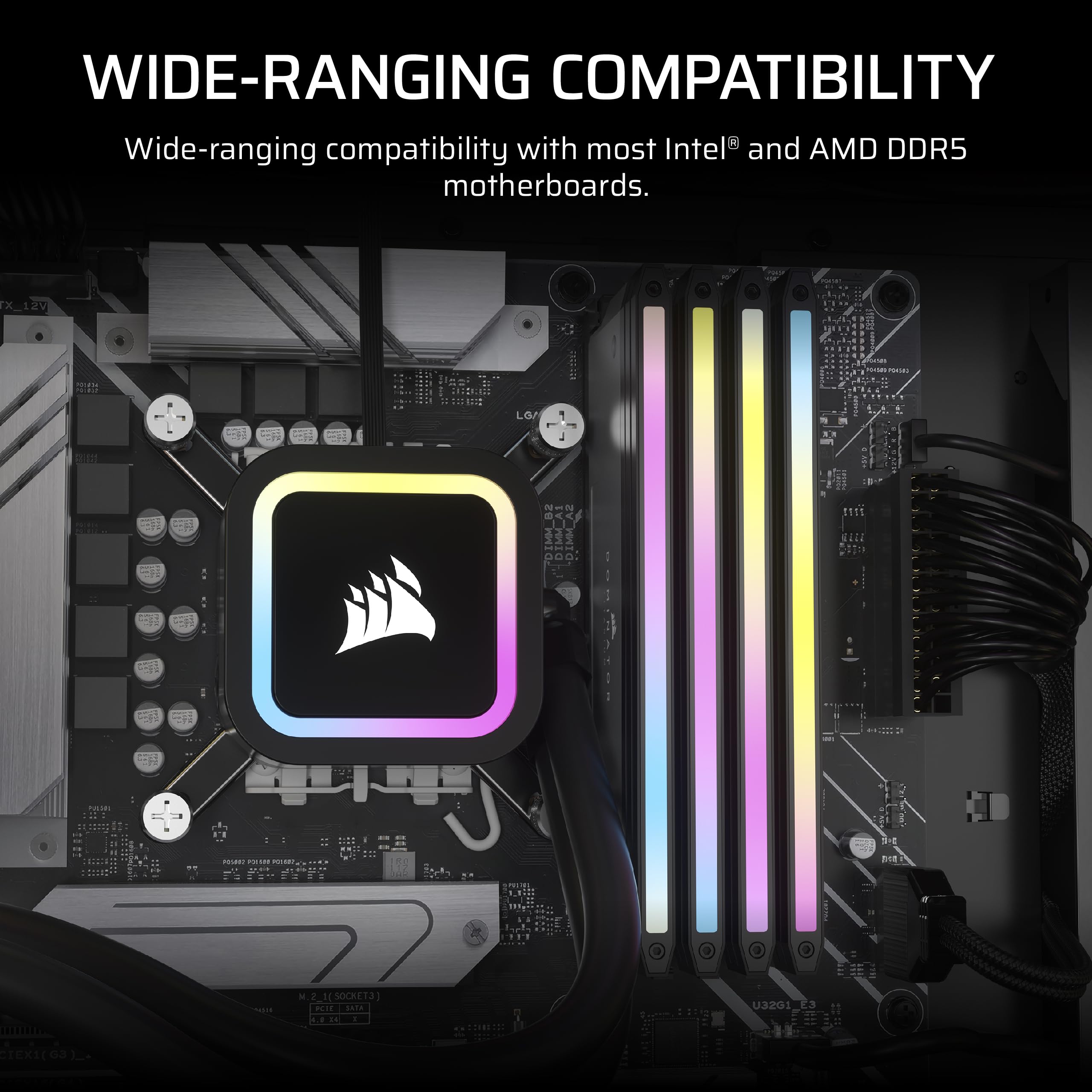 Amazon.co.jp: CORSAIR DOMINATOR チタンDDR5 RGBライト