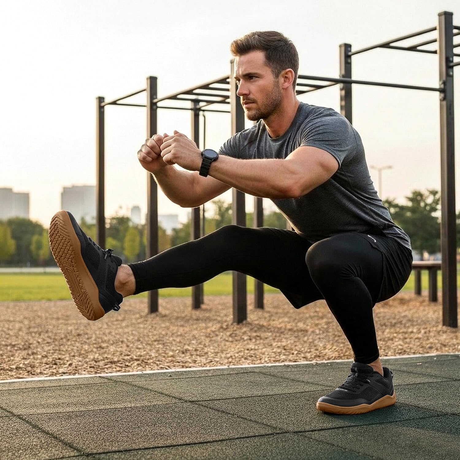 Mens Zero Drop Barefoot Shoes Anatomical Tox Box Trail Running Sneakers for Men Gym Workout Cross Training Shoes - Image 2