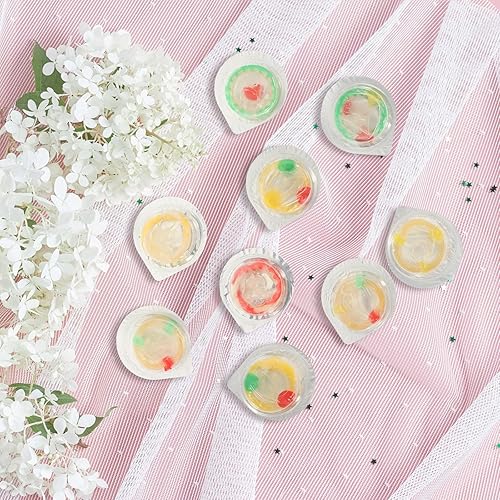 Miniatura 8 de GALPADA Regalos - 9 condones de flores coloridas de manga segura para adultos, suministros de vida sexual ultrafinos para la salud (flor pequeña)